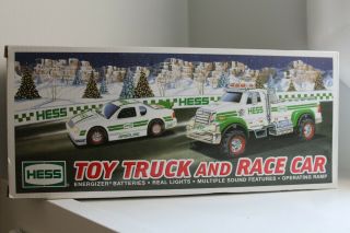 Hess Toy Truck And Race Car With Lights And Sound/2011/new