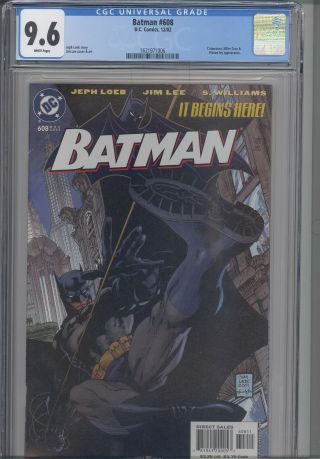 Batman 608 Cgc 9.  6 2002 Dc Part 1 Hush Story Line Jim Lee Cover : Frame