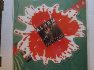 The Alarm Import Shaped Picture Disc Single " Knife Edge " W/ Tour Book