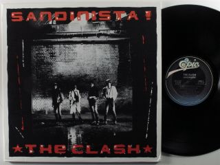 Clash Sandinista Epic 3xlp Vg,  W/poster