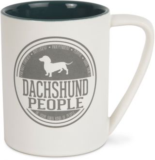 Dachshund People Coffee Mug 18 Oz Cup Ceramic Dog Doxie Friends Forever