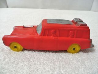 Vintage Auburn Rubber Co.  Toy Red Station Wagon 1950 