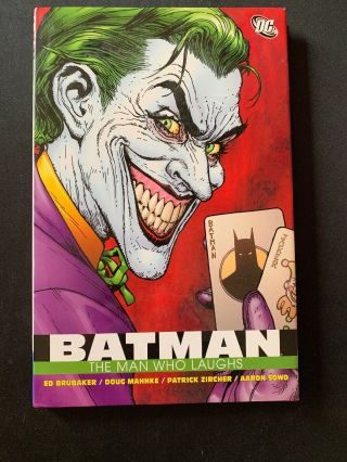 Batman The Man Who Laughs 2008 1st Print Hardcover Dc Hc Joker Brubaker Mahnke