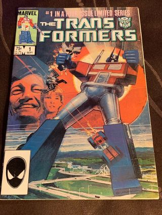 Transformers 1 1st Comic Book Appearance Sept 1984 Vf/nm