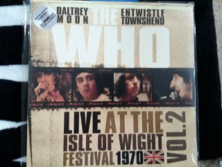 The Who Live At The Isle Of Wight Vol 2 Rsd Uk Keith Moon Colored Vinyl