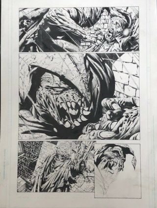 David Finch Art Page - Batman The Dark Knight 5 (scarecrow Page)