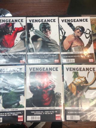 Complete Vengeance 1 2 3 5 6 1 - 6 2011 Mini - Series Marvel