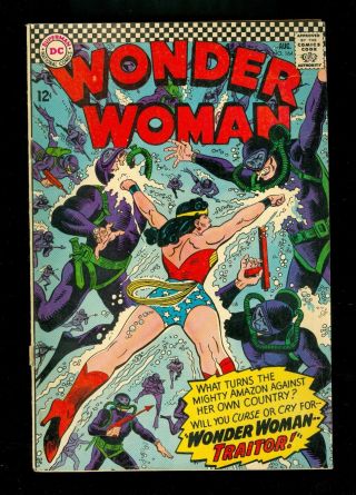 Wonder Woman 164 - - August 1966 - - Qualified Vf Or Better