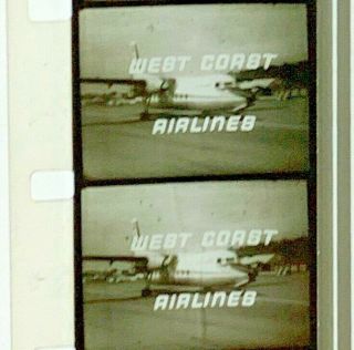 Advertising 16mm Film Reel - West Coast Airlines 5 10 sec 1963 (WC14) 2