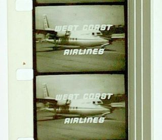 Advertising 16mm Film Reel - West Coast Airlines 4 10 seconds (WC11) 2