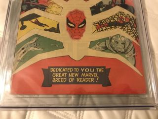 Spider - Man 31 Dec 1965,  Marvel Comics,  CGC Grade 7.  0 WHITE PAGES 4