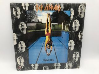Def Leppard Very Rare Lp High N Dry 1981 Usa 1st Press Out/print Not 180g