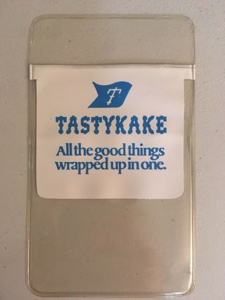Rare Vintage Tastykake Cakes Advertising Pocket Protector Philadelphia