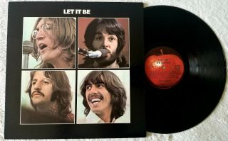 The Beatles Let It Be - Apple Ar 34001 - Red Apple - Vintage Vinyl
