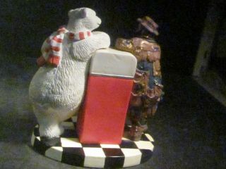 1995 Coca Cola Emmett Kelly COOL OFF WITH COKE Hobo Clown Polar Bear w/ Orig box 2