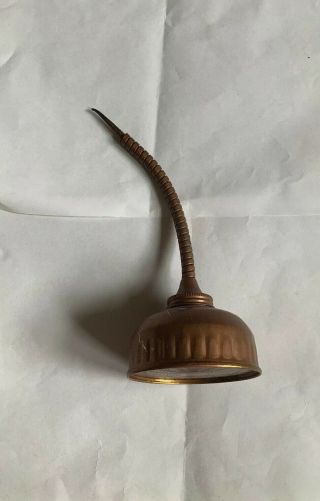 Antique Brass Oil Can With Flexable Goose Neck - Unbranded - 3
