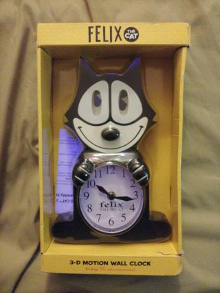 Felix The Cat 3 - D Motion Clock (nib)