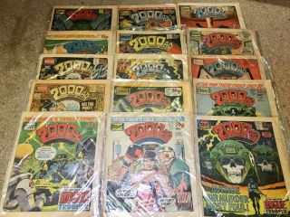 15 X 2000 Ad Judge Dredd Comics 1981 - Progs Between 195 - 241