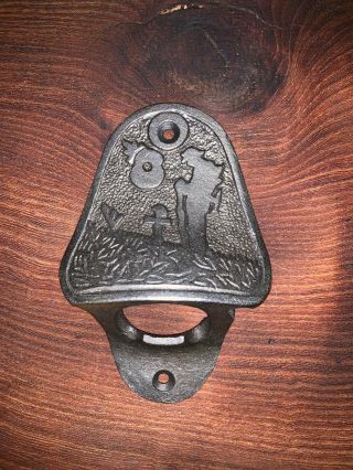 Cast Iron Bottle Opener/wall Mounted/vintage Style/rustic/forgotten Soldier