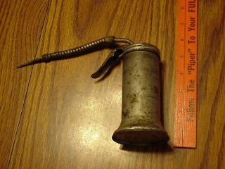 Vintage Eagle Pump Oiler Oil Can W Flexible Spout Made In Usa