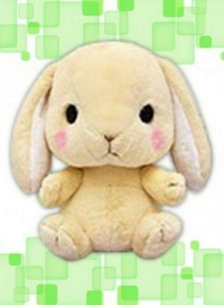 Amuse Pote Usa Loppy Chappi Beige Bunny Rabbit Plushy