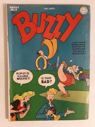 Buzzy 4 (vg,  4.  5) 1945 Golden Age Cartoon Comics America 