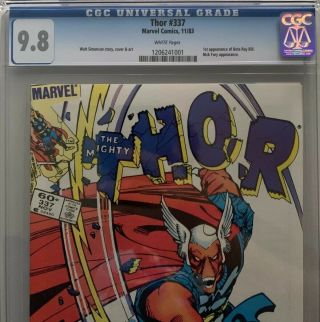 Thor 337 (1983) CGC 9.  8 WHITE Pages First Appearance Of Beta Ray Bill Newsstand 2