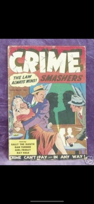 Crime Smashers 13 (nov 1952,  Trojan Magazines) G,