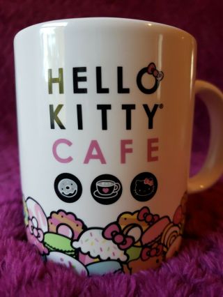 Hello kitty cafe exclusive ceramic coffee tea mug cup 14 oz 8