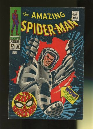 Spider - Man 58 Fn 6.  0 1 Book Marvel,  Spider - Slayer Mark Ii 1st Appearance
