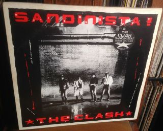 The Clash Sandinista 1980 Uk Cbs 36 Track Triple Lp W/stickered Sleeve Insert