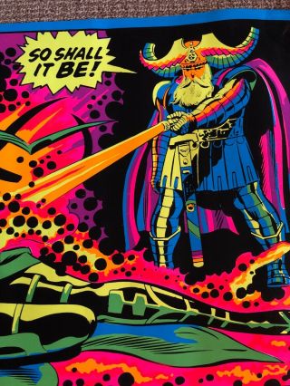 Third Eye Marvel comics 1971 black light poster Resurrection of Hela by Odin 3