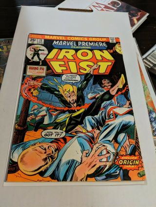 Marvel Premiere 15 1st Iron Fist Key Comic Issue (may 1974,  Marvel)