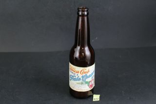 Vintage Utica Club Pale Cream Ale Beer Paper Label Amber Bottle 12 Oz Ny 422