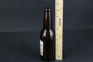Vintage Utica Club Pale Cream Ale Beer Paper Label Amber Bottle 12 OZ NY 422 2