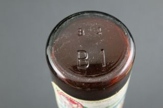 Vintage Utica Club Pale Cream Ale Beer Paper Label Amber Bottle 12 OZ NY 422 5