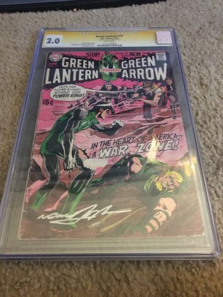 Green Lantern (1st Series Dc) 77 1970 Cgc 2.  0 Signed By Legendary Neal Adams