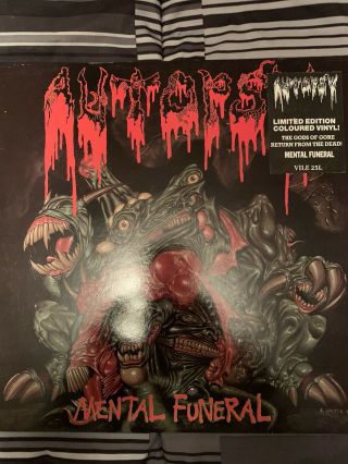Autopsy - Mental Funeral 1st Press Limited Edition Green Marbled Vinyl 1000 Made