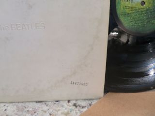 The BEATLES WHITE ALBUM 1968 PRESS NUMBERED W POSTER 2 LP SET VG VINYLS 2