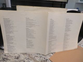 The BEATLES WHITE ALBUM 1968 PRESS NUMBERED W POSTER 2 LP SET VG VINYLS 5