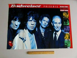 Rare Budweiser Rolling Stones Voodoo Lounge Tour 94 