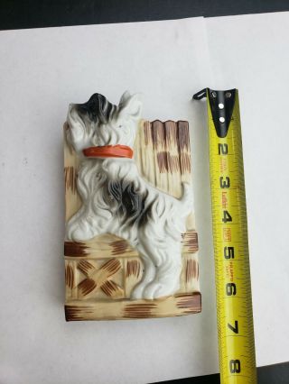 Vintage Scottie Dog Wall Pocket Japan