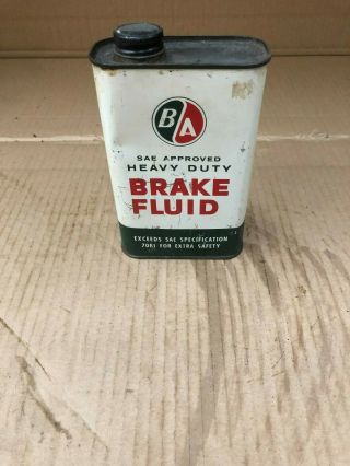 Ba Heavy Duty Brake Fluid - 16 1/2 Fluid Ounce Tin - British American Oil Can