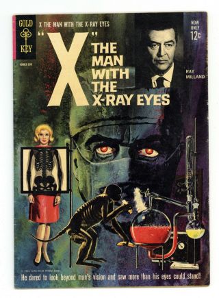 X The Man With The X - Ray Eyes (movie Comics) 309 1963 Vg,  4.  5