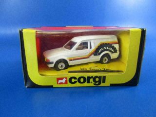Corgi Models 503 Ford Escort Van,  Dunlop,  Ex - Shop Stock.  And Box