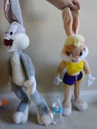 Vintage LOONEY TUNES Bugs Bunny & Lola Bunny PLUSH STUFFED ANIMAL 2