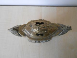Antique Japanese Bronze / Brass Incense Burner Censer 4