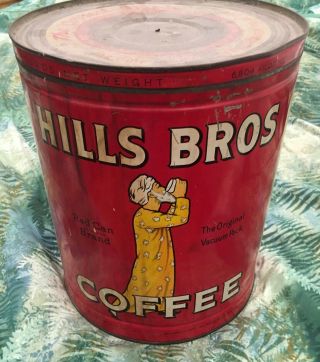 Vintage Hills Brothers Coffee 15 Pound Tin 2 Harrison St San Francisco 3