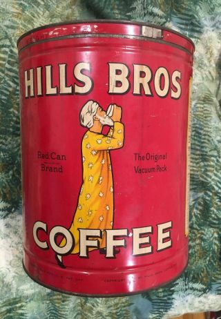 Vintage Hills Brothers Coffee 15 Pound Tin 2 Harrison St San Francisco 5