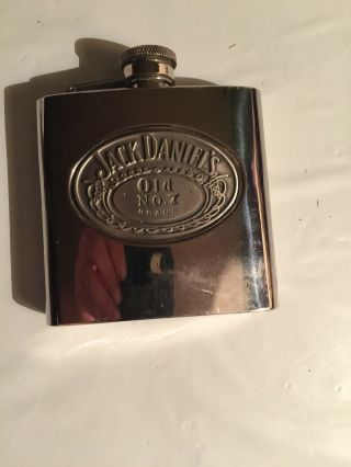 7 Oz Jack Daniels Stainless Steel Hip Flask For Whiskey Bourbon Scotch